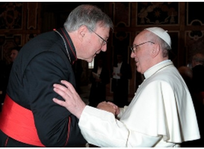 Il cardinale Pell e papa Francesco